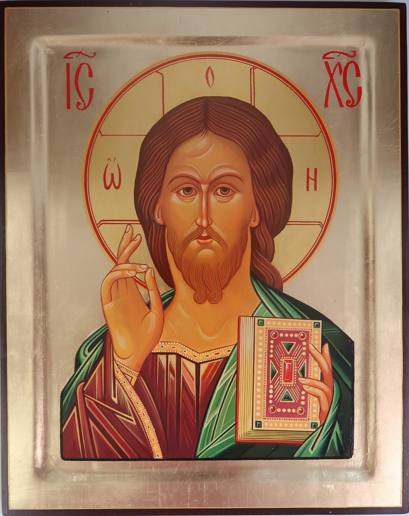 Christ Blessing Hand Painted Icon Byzantine Church Supplies