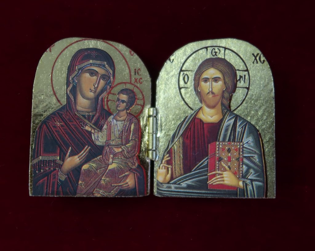 Mini Diptych of Mother of God and Christ the Teacher – Byzantine Church ...