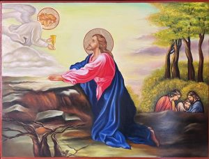 Jesus Praying in the Garden of Gethsemane Icon
