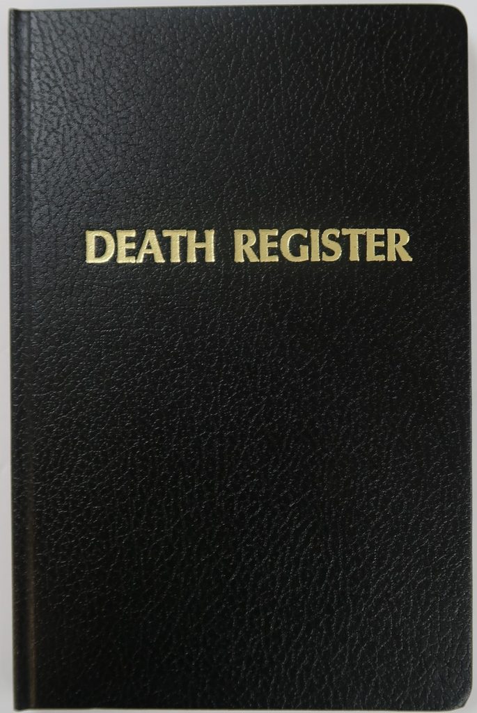 Death Register Book Byzantine Church Supplies