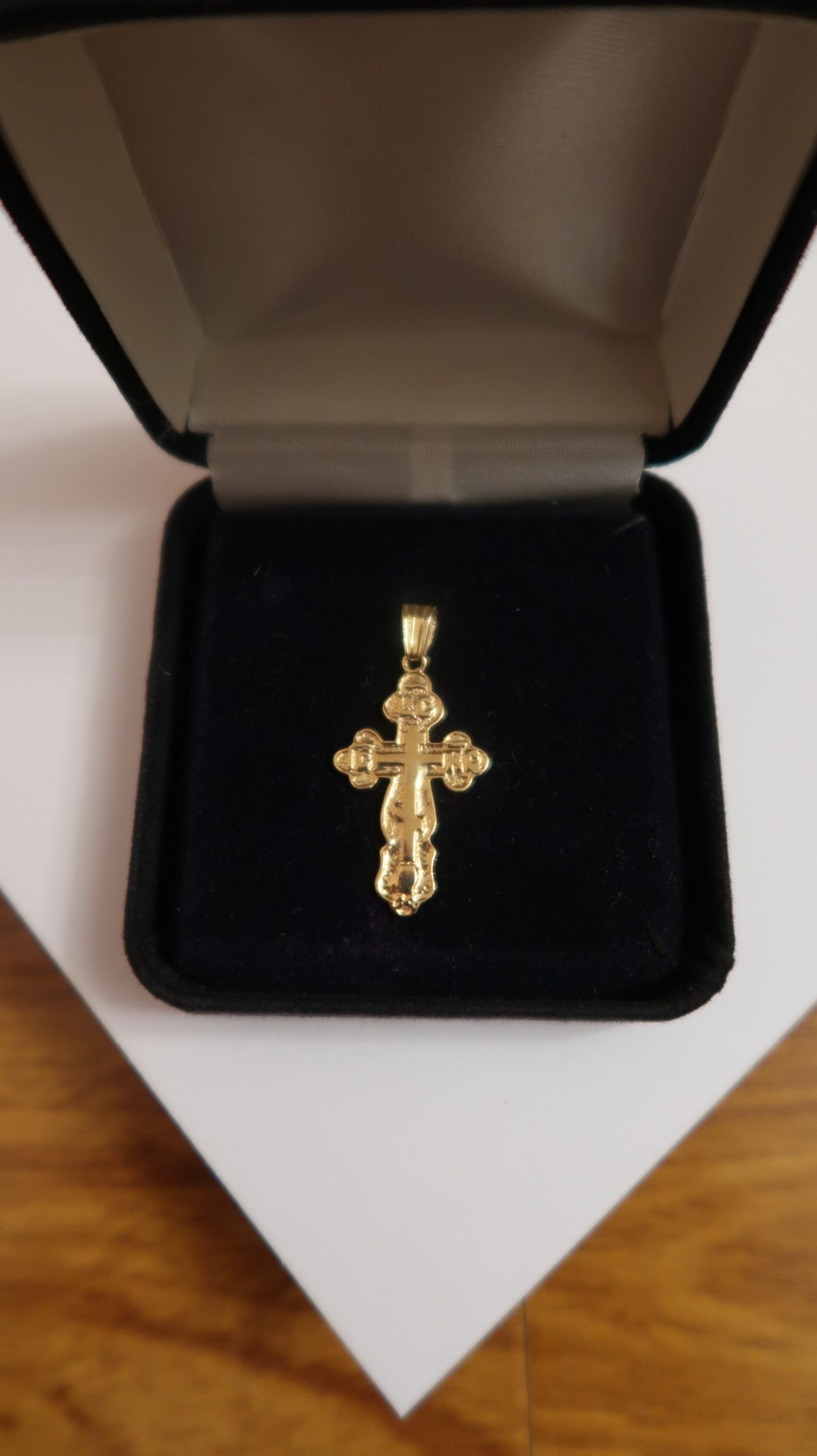 14 Kt Gold Cross – Byzantine Church Supplies