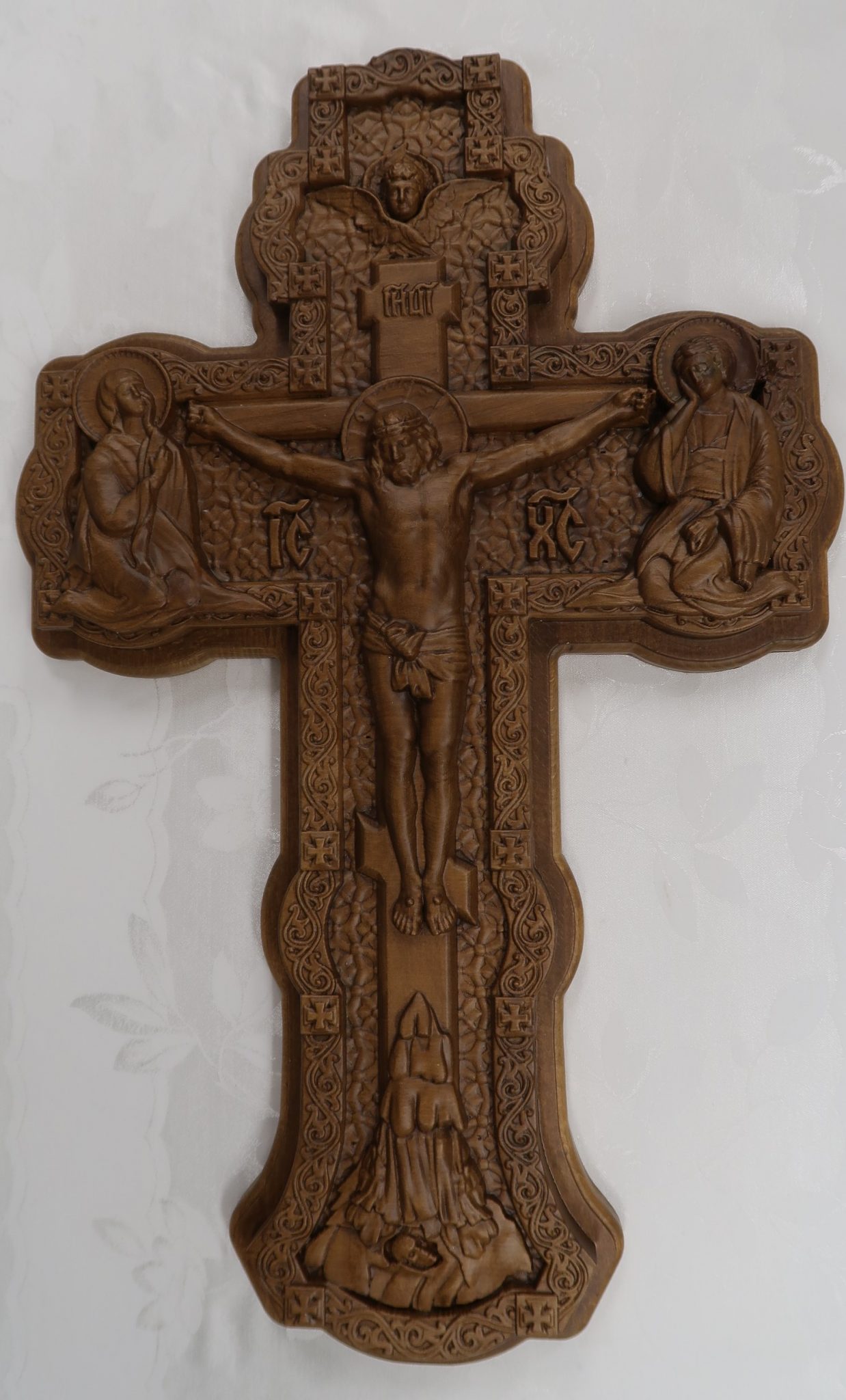 XL Size Carved Wooden Cross – Byzantine Church Supplies