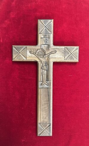 Carved Wooden Wall Cross