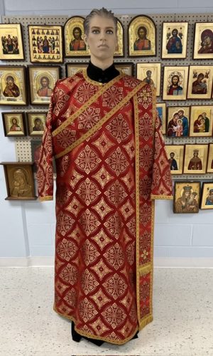 Red Deacon's Vestments Set