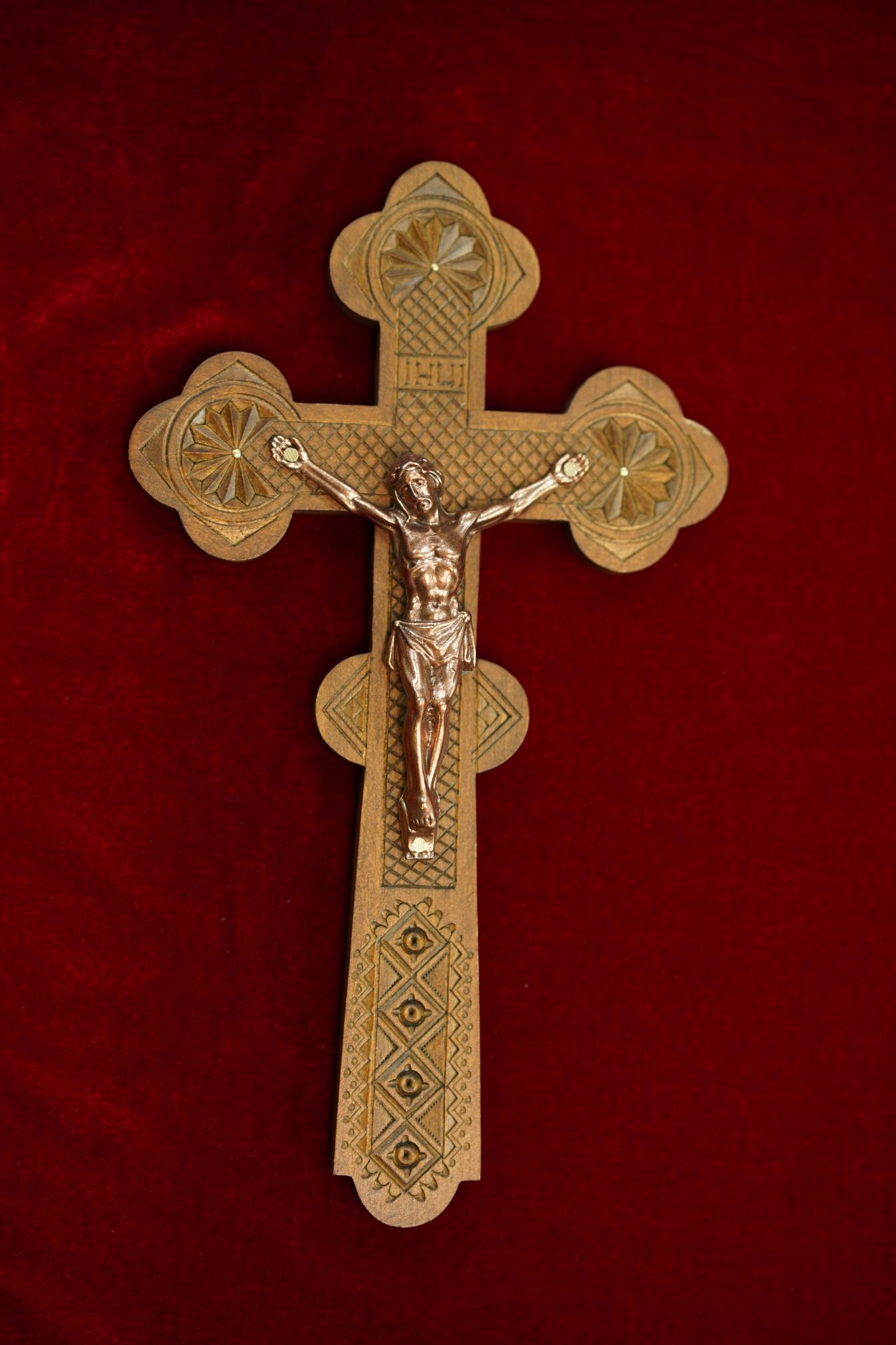 Wooden Wall Crucifix Byzantine Church Supplies