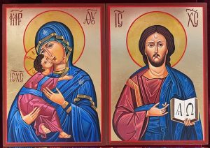 Set of Hand Painted Icons