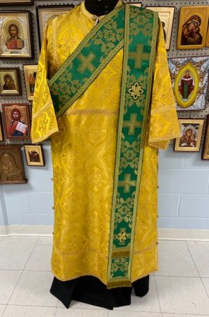 Green/Gold Deacon Orarion