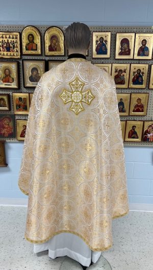 Gold with Red Gold Galloon  Vestment Set