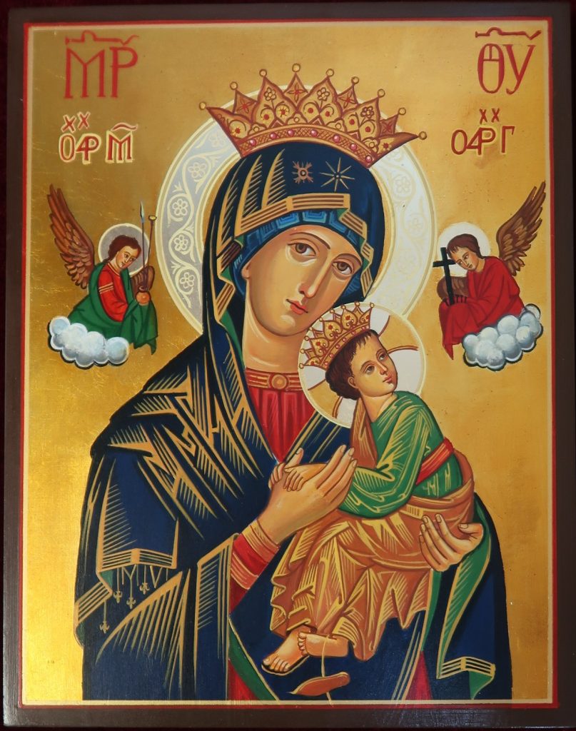 Our Lady of Perpetual Help Hand Painted Icon – Byzantine Church Supplies