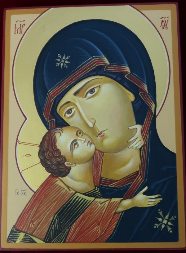 Hand Painted Icon of the Mother of God