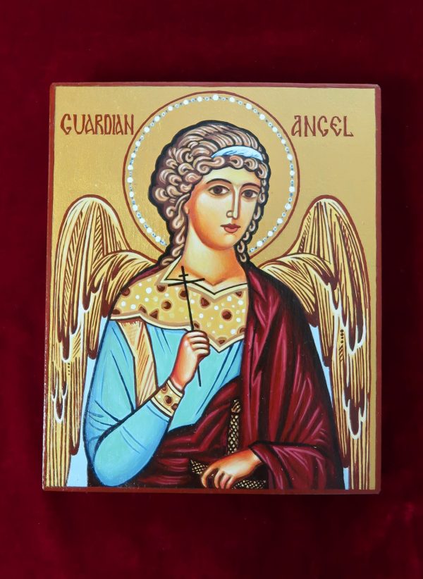 Guardian Angel Hand Painted Icon