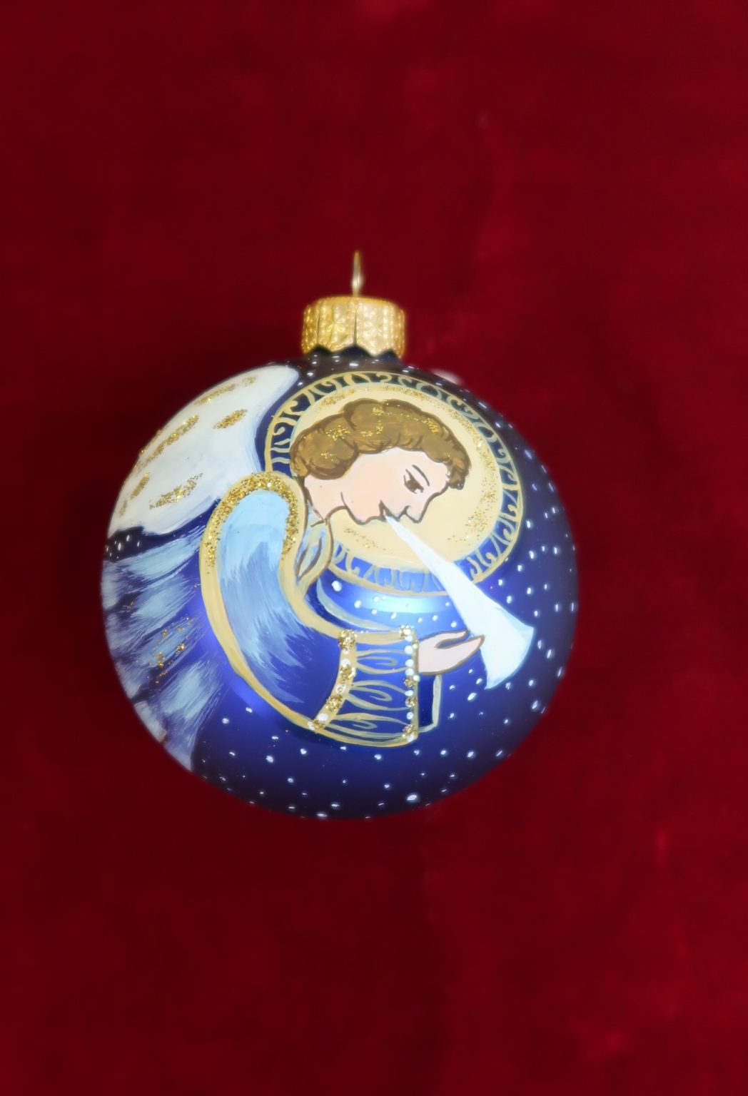 Hand Painted Glass Christmas Ornament – Byzantine Church Supplies