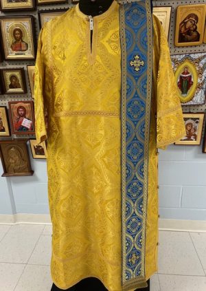 Blue/Gold Short Orarion