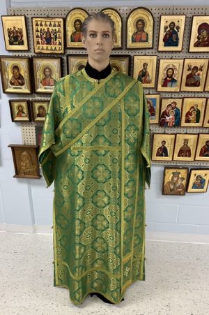Green/Gold Deacon Dalmatic Set