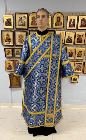 Blue/Gold  Deacon Dalmatic Set