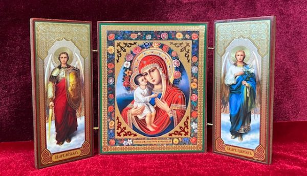 Zhyrovyts'ka Mother of God Icon Triptych - Image 3