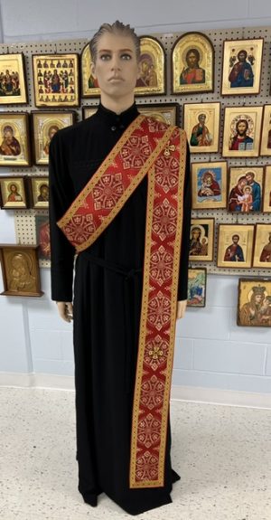Red/Gold Deacon Orarion
