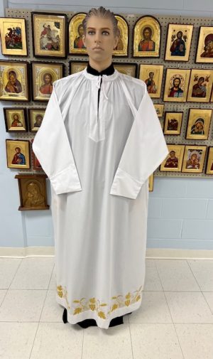 Alb with Gold Metallic Embroidery