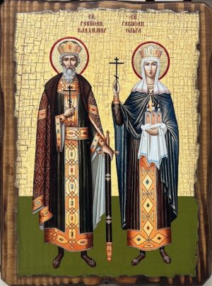 Icon of Saints Vladimir & Olga