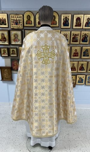 Off White/Gold  Vestment Set