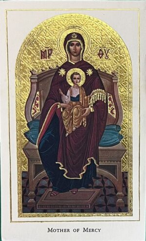 Mother of Mercy Holy Cards